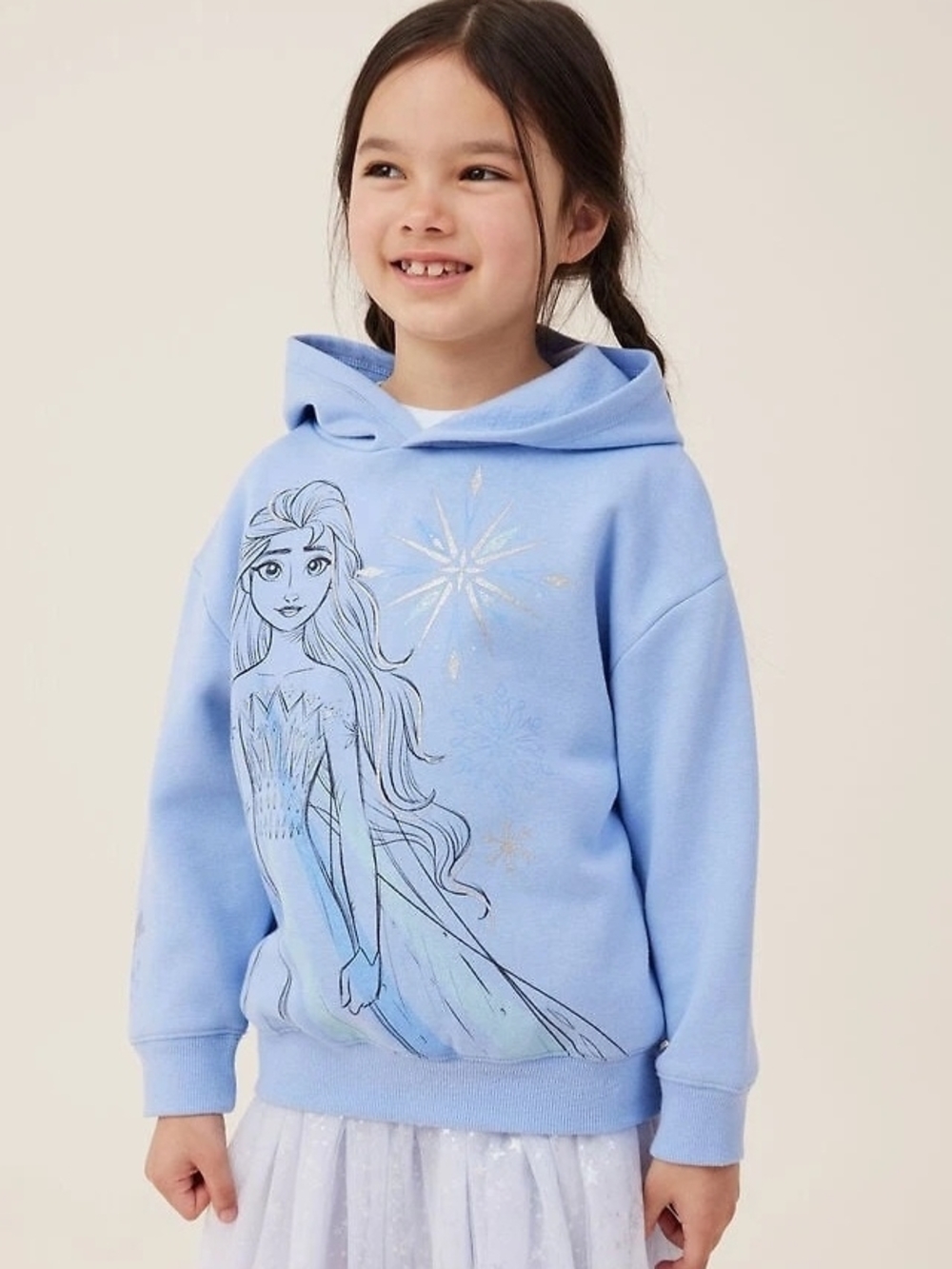 Cotton On Girls Frozen Elsa Emerson Hoodie